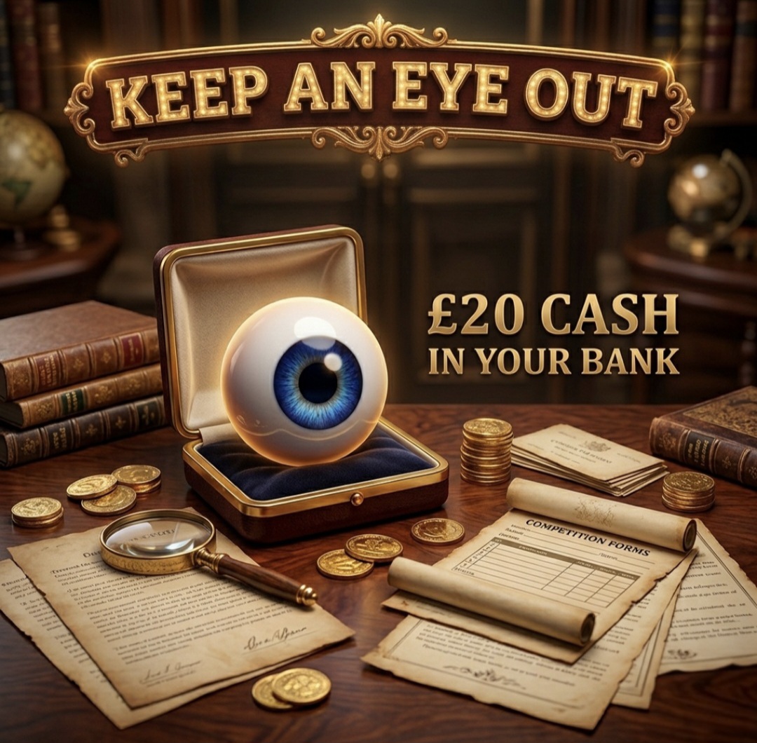 £20 Cash – Keep an eye out!